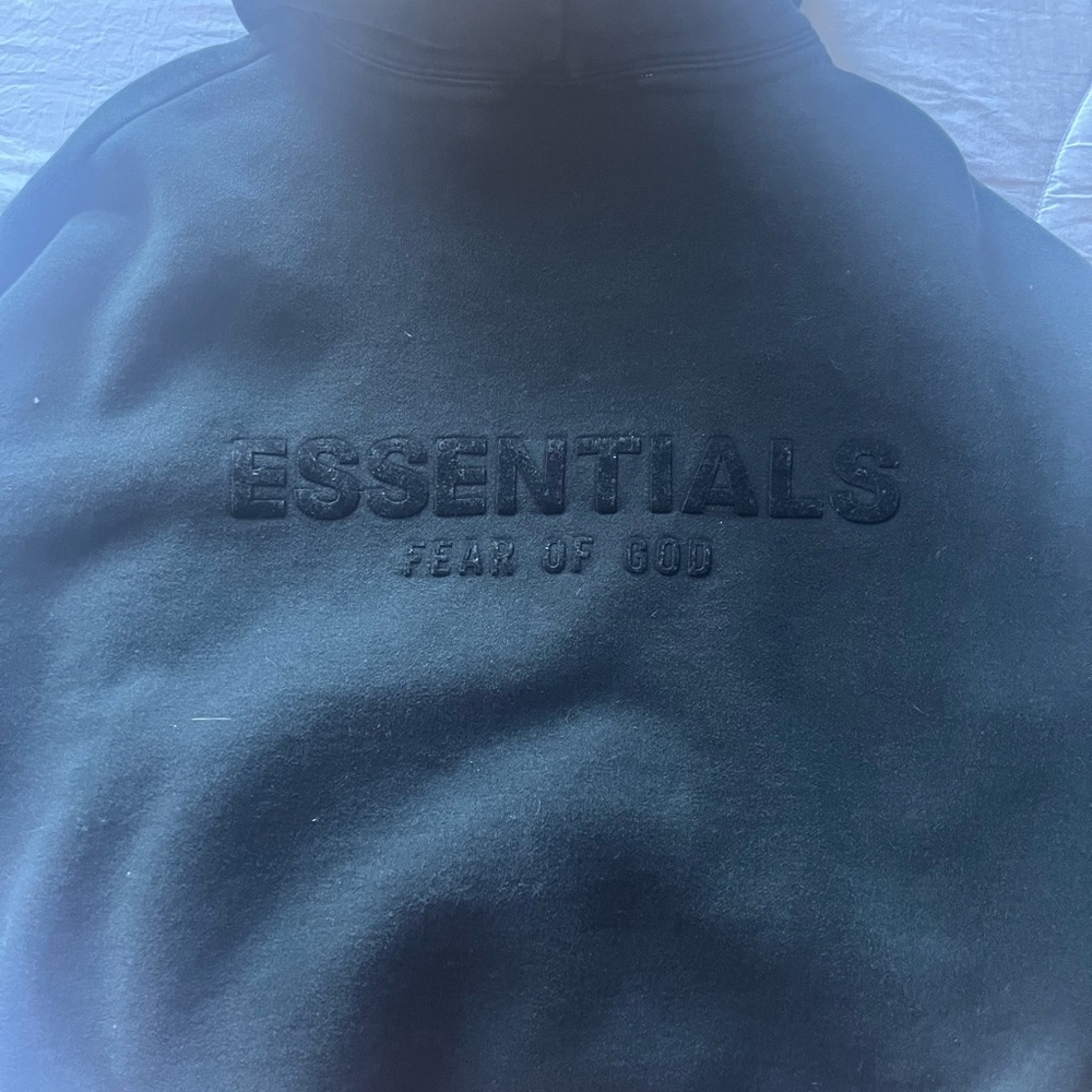 Essentials Black Turtleneck Sweater for Men
